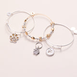 Puppy Love Beaded Bangle
