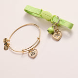 I Love My Cat Bangle & Charm, Set of 2