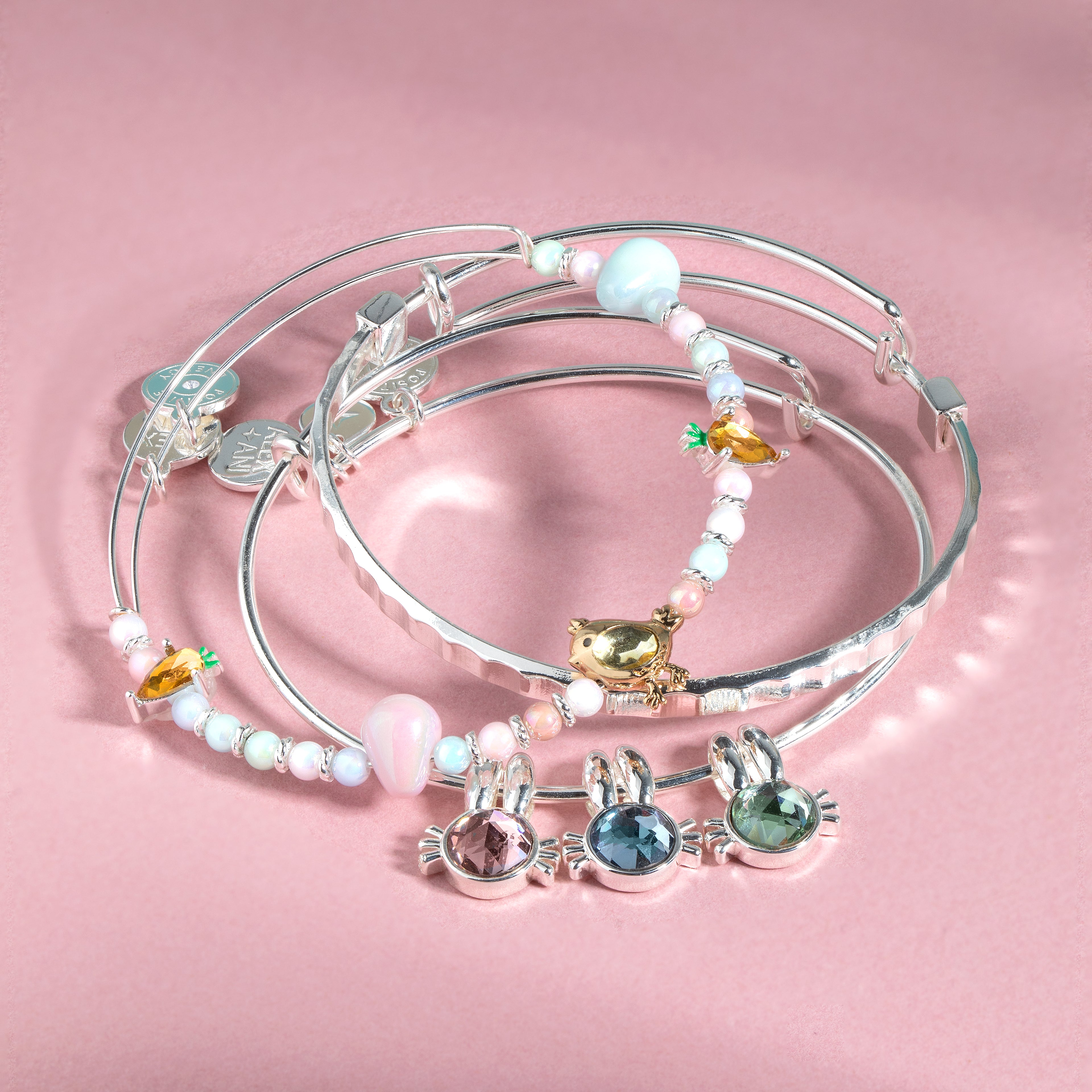 Silver Bangle Charm Bangle Bracelet Alex And Ani Clearance