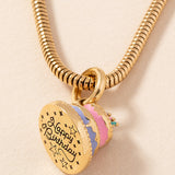'Happy Birthday' Cake Charm
