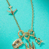 Airplane Inline Necklace