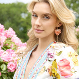 New York Botanical Garden® Peony Petal Statement Earrings