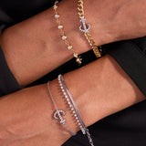 Inline Anchor Curb Chain Bracelet