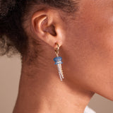 Whimsical Jellyfish Huggie Hoops
