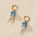 Whimsical Jellyfish Huggie Hoops