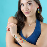 'Teacher’s Pet' Multi Charm Toggle Bracelet