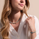 Turquoise Ombre Semi-Precious Beaded Bracelet