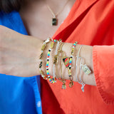 UNO™ Reverse Symbol Stationed Stretch Bracelet