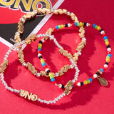 UNO™ Reverse Color Beaded Stretch Bracelet