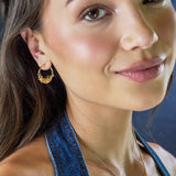 Woodland Gemstone Hoop Earrings
