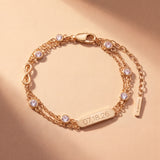 Infinity Chain Double Strand Bracelet