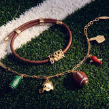 'Touchdown' Corded Slider Bracelet