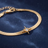 ACOTAR™ "Only You Can Decide" Herringbone Bracelet with Quote
