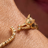Tabby Cat Hinged Cuff