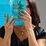 A Court of Thorns and Roses Book Acronym Bead Necklace
