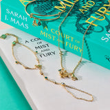 ACOTAR Mist and Fury Bird & Spinning Wheel Necklace