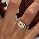 Football 'Touchdown' Fidget Ring