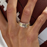 Football 'Touchdown' Fidget Ring