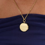 North Star Birthstone Locket Necklace