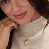 Hamsa & Evil Eye Birthstone Shaker Necklace
