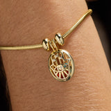 Hamsa & Evil Eye Birthstone Shaker Bracelet