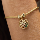 Compass Birthstone Shaker Bracelet