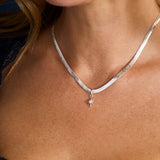 ACOTAR™ "Nothing Can Break Me" Herringbone Necklace with Quote