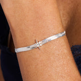 ACOTAR™ "Only You Can Decide" Herringbone Bracelet with Quote