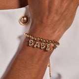 'Babe' Bubble Beaded Bolo Bracelet