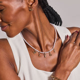 'Mrs" Beaded Bubble Bolo Bracelet