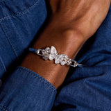 Glass Butterfly Tension Bangle
