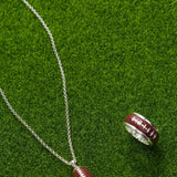 Football Spinner Pendant
