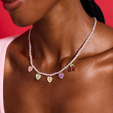 Sweethearts® ‘XOXO’ Heart Charm Pearl Beaded Necklace