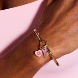 Sweethearts® ‘Soul Mate’ Heart & Key Tension Bangle