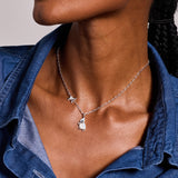 Tufted Titmouse Bird Pendant Necklace