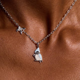 Tufted Titmouse Bird Pendant Necklace