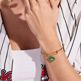 "Always Swing for the Fences" Charm Bangle