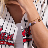 'Take Me Out to the Ballgame' Baseball Charm Bracelet