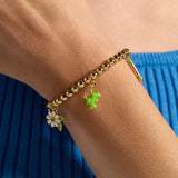 Crayola Forest Green Charm Stretch Bracelet