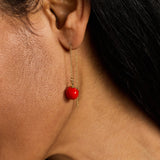 Farmers' Market Tomato Threader Earrings