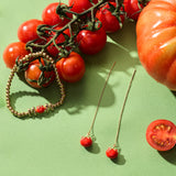 Farmers' Market Tomato Threader Earrings