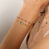 Festival Double Strand Evil Eye Bracelet