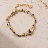 Festival Double Strand Evil Eye Bracelet