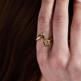 Bee & Daisy Wrap Ring