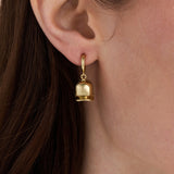 Baseball Cap Huggie Drop Earrings