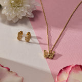 Filigree Butterfly Stud Earrings