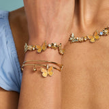 New York Botanical Garden® Monarch Butterfly Charm Bangle