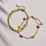 Fruit Inline Charm Anklet
