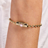 Heart Barrel Closure Bracelet