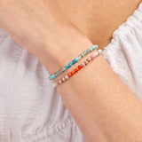 Turquoise Ombre Semi-Precious Beaded Bracelet
